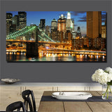 Large art prints Home Decor Canvas Painting Wall Art New York City Panoramic 2