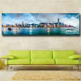 canvas painting Landscape city scene wall art picture decoration for living room