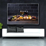 Wine and Fruit Wall Painting Art Canvas Painting Picture Posters and Prints Art