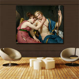 Court oil painting"Linger" HD print on canvas huge wall picture