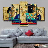 5Pcs Ancient Egypt pattern Canvas Print Painting Wall Art Home Decor