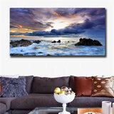 Posters prints On Canvas Seascape View Huge Wall Deco Unframed k027 31inx63in