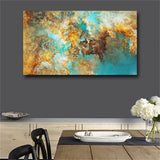 Large art Prints Home Decor Canvas Painting Wall Art Yellow Nebula