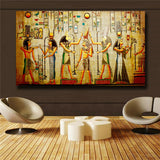 Ancient Egypt Draw"The gods " HD Print on Canvas Huge Wall picture (31x55)