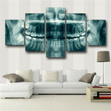 Dental teeth X-Ray Dentist 5 Pieces canvas Wall Art Picture Poster Home Decor