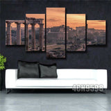 Framed Home Decor Canvas Print Painting Wall Art Roman Forum Rome Poster 5Pcs