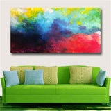 Abstract Art With Vivid Color Wall Art Pictures Abstract Oil Painting Print Art
