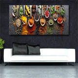 Food Painting Modern Spices Poster Canvas Modular Picture For Kitchen Restaurant