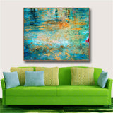Green Abstract Famous Oil Painting Wall Art Poster Print Canvas Painting