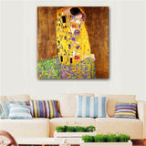 Gustav Klimt"The Kiss" HD print on canvas huge wall picture (31x31in)