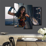 Wonder Woman Movie Home Decor HD Print art painting on canvas 4PC NO FRAMED