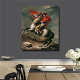 Napoleon across the Alps HD print on canvas huge wall picture 32x38"