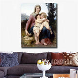 Bouguereau"Sainte Famille" HD print on canvas huge wall picture