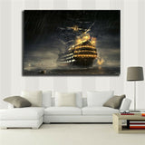 dream Sailboat 1 Piece Canvas Print Wall Art