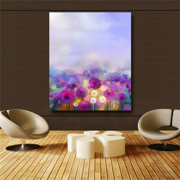 Abstract Flower HD print on canvas huge wall picture (31x37)