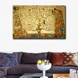 Tree of life Gustav Klimt Oil Painting on Canvas Classic Abstract HUGE 24inx36in
