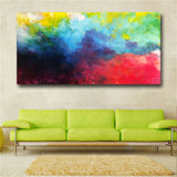 Abstract Art With Vivid Color Wall Art Pictures Abstract Oil Painting Print Art
