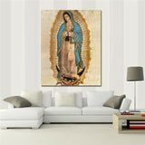 "virgen de guadalupe" HD print on canvas huge wall picture (31x63)