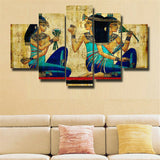 5Pcs Ancient Egypt pattern Canvas Print Painting Wall Art Home Decor