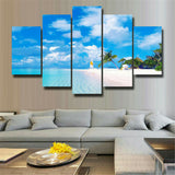 Hawaii 5 Pieces Of Modern Canvas Painting Wall Art For Home Decor