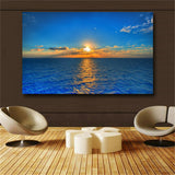 Large art prints Home Decor Canvas Painting Wall Art Blue sea view