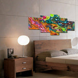 5 Pieces/Set Art Oils Painting Canvas Fabric Prints For Bed Living Room Wall Hom