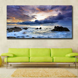 Posters prints On Canvas Seascape View Huge Wall Deco Unframed k027 31inx63in