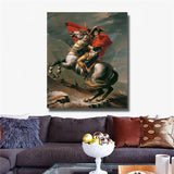 Napoleon across the Alps HD print on canvas huge wall picture 32x38"