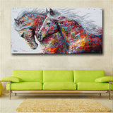 Abstract Modern Oil Horse Painting Canvas Print Wall Art Picture Home Decor Gift