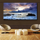 Posters prints On Canvas Seascape View Huge Wall Deco Unframed k027 31inx63in