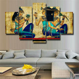 5Pcs Ancient Egypt pattern Canvas Print Painting Wall Art Home Decor