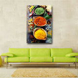 Grains Spices Spoon Peppers Food Canvas Painting Cuadros Posters and Prints