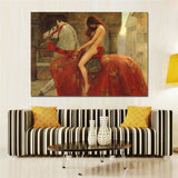 Lady Godiva by John Collier Giclee Canvas Print (31x47)