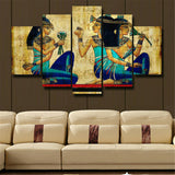 5Pcs Ancient Egypt pattern Canvas Print Painting Wall Art Home Decor