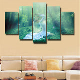 5Pcs Yoga Canvas Print Painting Wall Art Home Decor