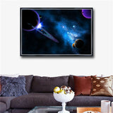 Beautiful Starry Sky Oil Painting on Canvas Posters and Prints Wall Art Picture