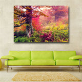 Red landscape Posters and Prints Canvas Painting Wall Art Pictures Home Decor