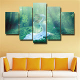 5Pcs Yoga Canvas Print Painting Wall Art Home Decor