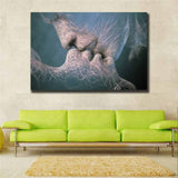 Love Kiss Abstract Art on Canvas Painting Wall Art Picture Prints Modern Decor