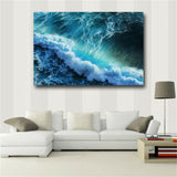 Large art prints Home Decor Canvas Painting Wall Art Beautiful Blue Wave