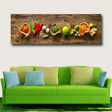 Grains Spices Spoon Peppers Kitchen Canvas Painting Cuadros Scandinavian Posters