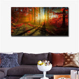 Large art prints Home Decor Canvas Painting Wall Art Red autumn scenery