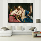 Court oil painting"Linger" HD print on canvas huge wall picture