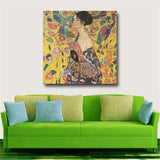 Gustav Klimt Paintings On The Wall Reproduction Portrait Of Adele Bloch Golden