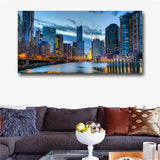 Large art prints Home Decor Canvas Painting Wall Art Chicago cityscape