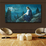 prayer of Jesus in the Gethsemane garden HD print on canvas huge wall picture