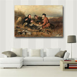 Hunters at rest By Vasilij Perov Posters And Prints Oil Painting on Canvas