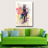 Watercolour Horse Canvas Picture Print Poster Wall Modern Art Home Decor Unframe
