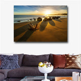 Single Ocean Prints Wall Art Canvas Sunset Seascape Paintings Home Decor #350
