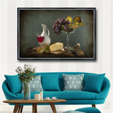 Grape And Cake Poster Modern still life Posters and Prints Canvas Wall Art
